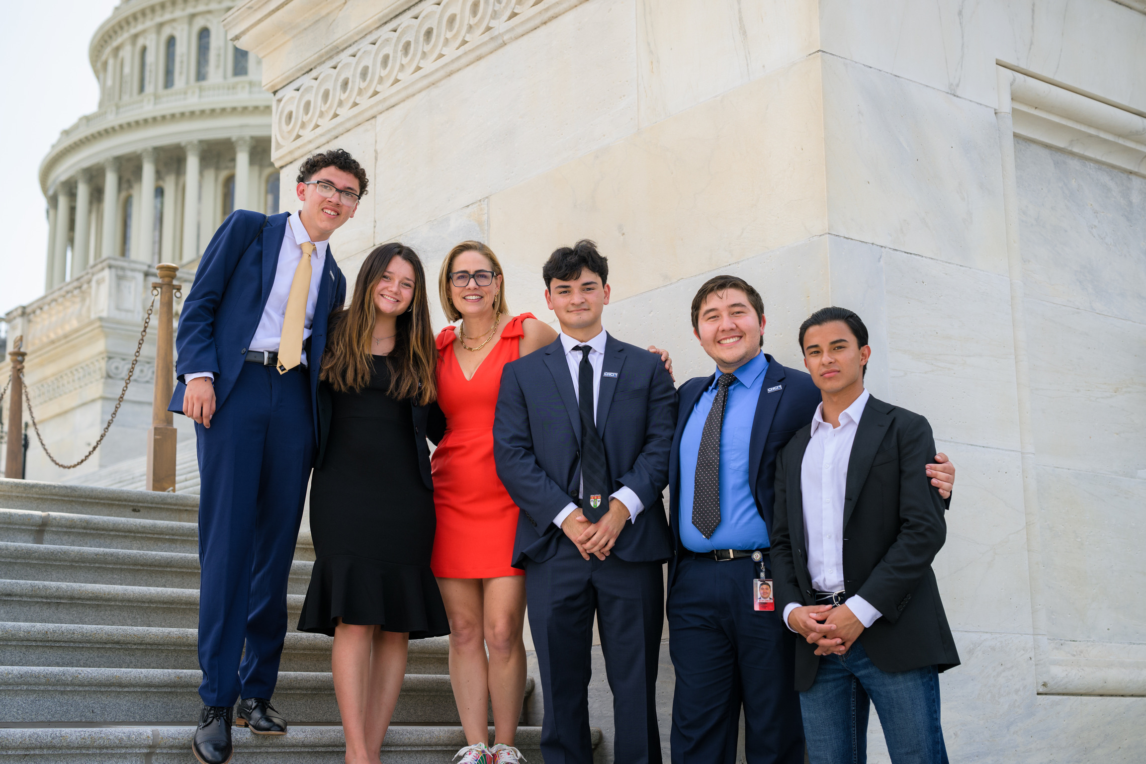 Sinema Meets Arizona High School Students Visiting Nation’s Capitol with Congressional Hispanic Caucus Institute .